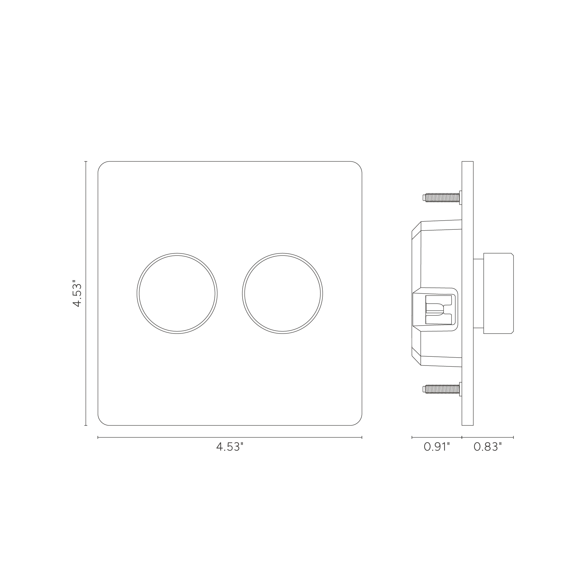 Grove 2G Dimmer Switch - Antique Brass - Image 2