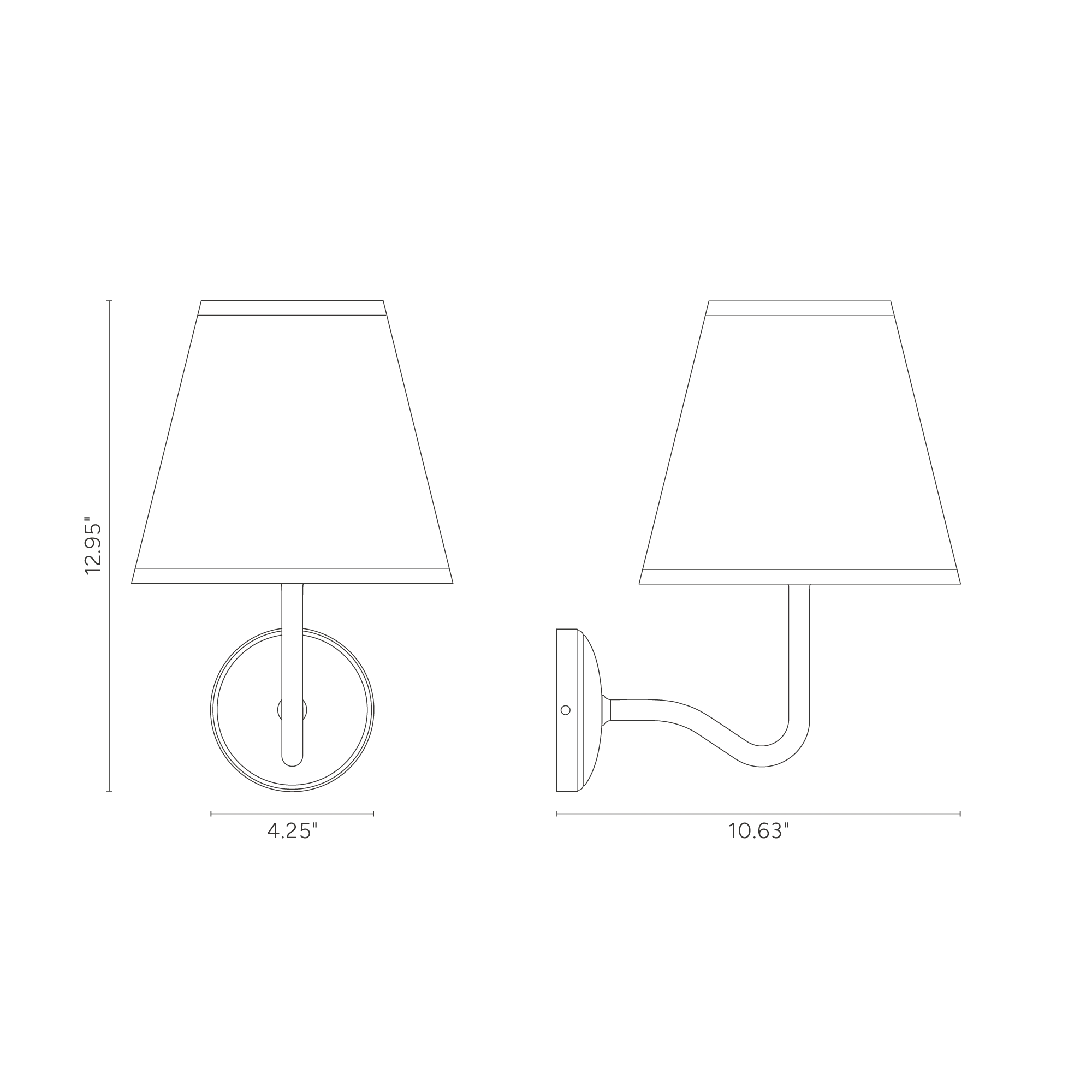 Malvern Large Wall Light Alabaster White - Polished Nickel - Image 3