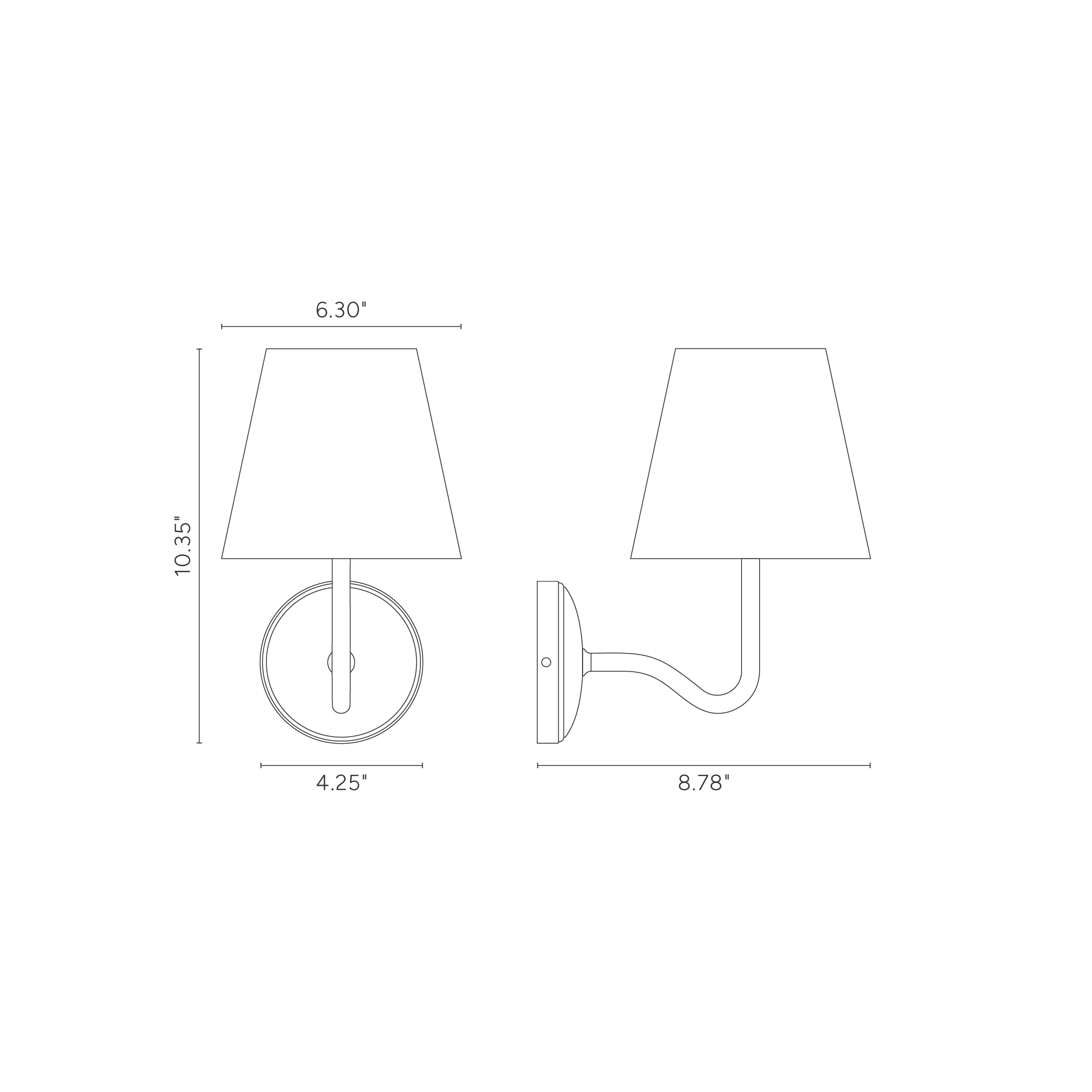 Malvern Medium Wall Light Natural Beige - Polished Nickel - Image 3
