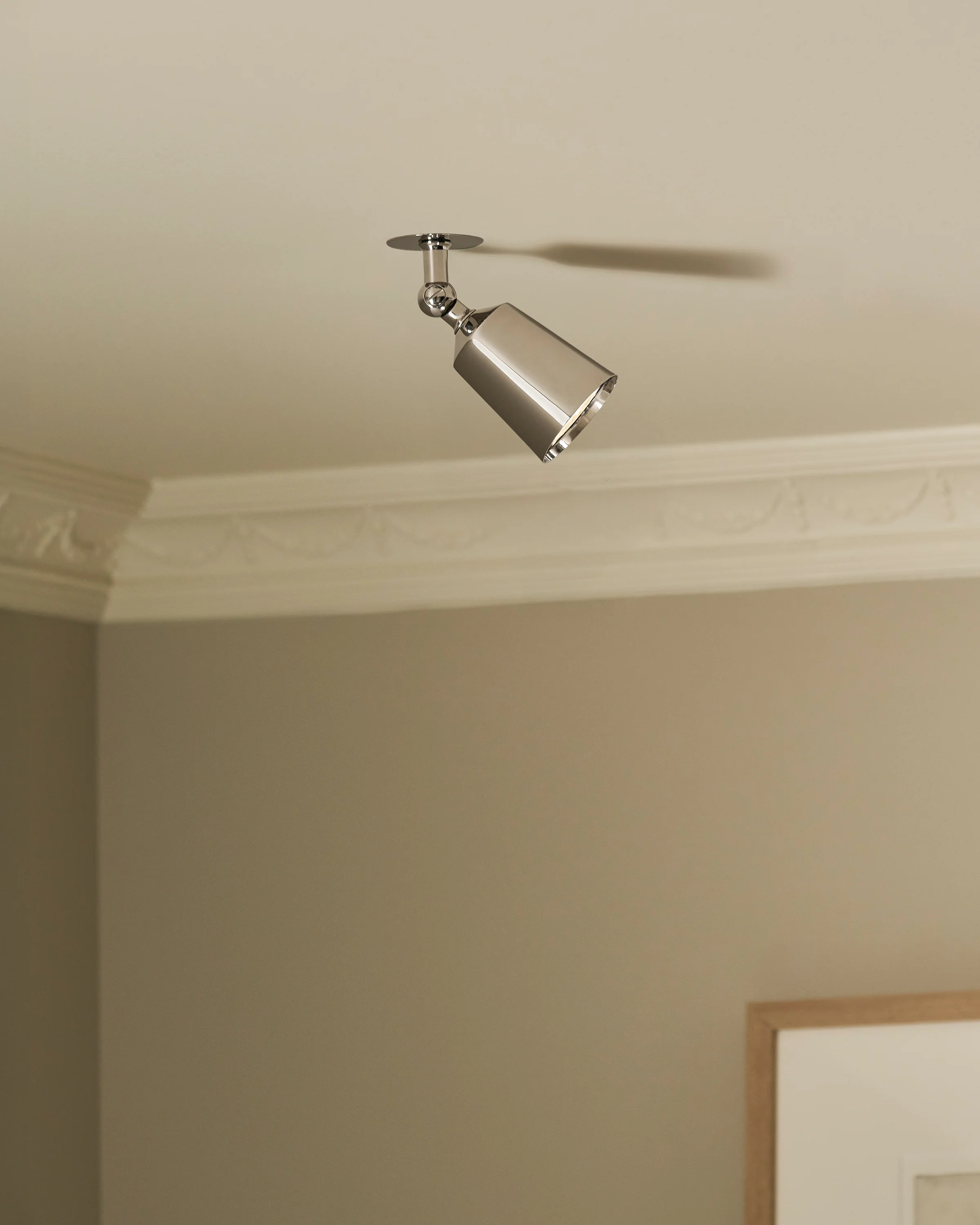 Perryn Single Medium Spotlight - Polished Nickel - Image 3